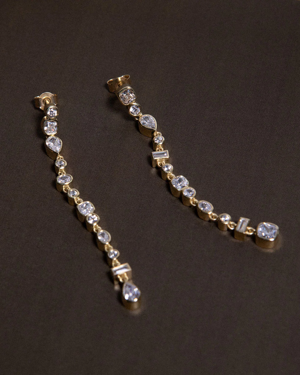 Vega Diamond Drop Earrings - Image 5