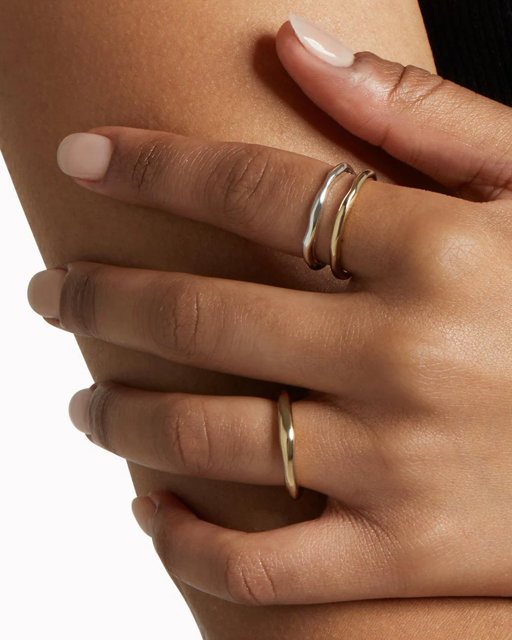 Solid Gold Lava Adjustable Ring - Image 2