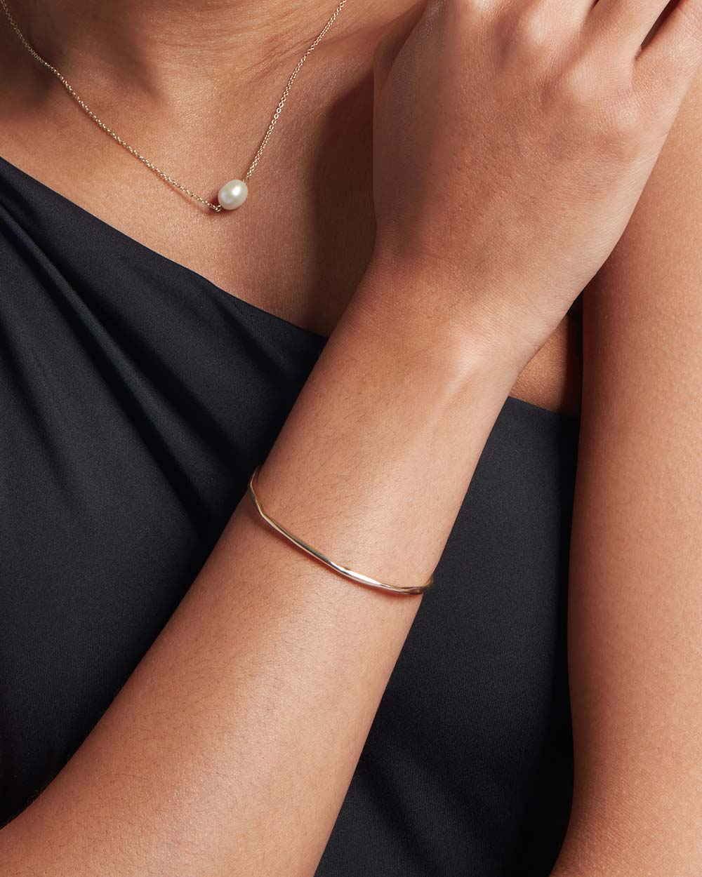 Solid Gold Lava Bangle - Image 2