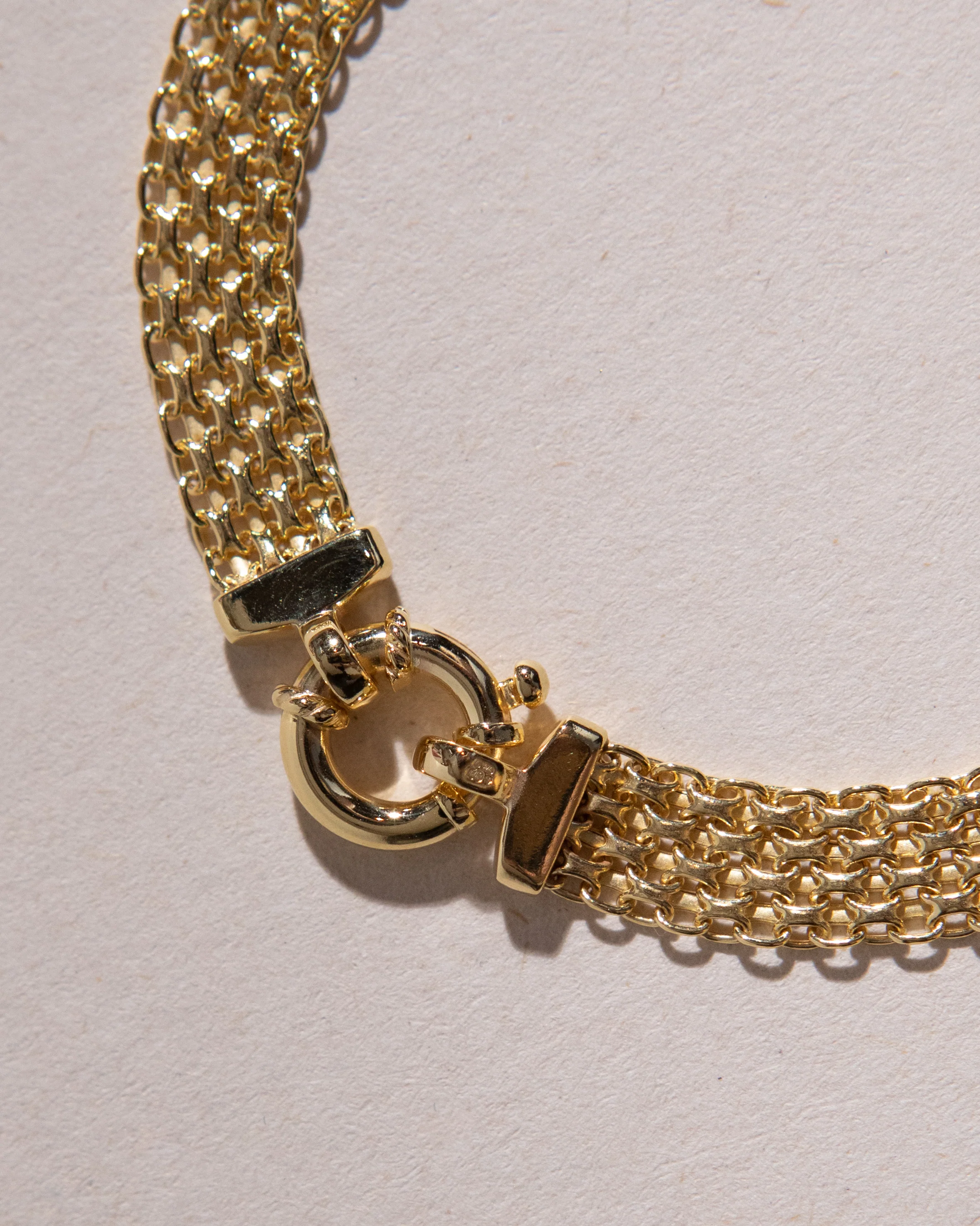 Mesh Chain Necklace and Bracelet Set - Image 6