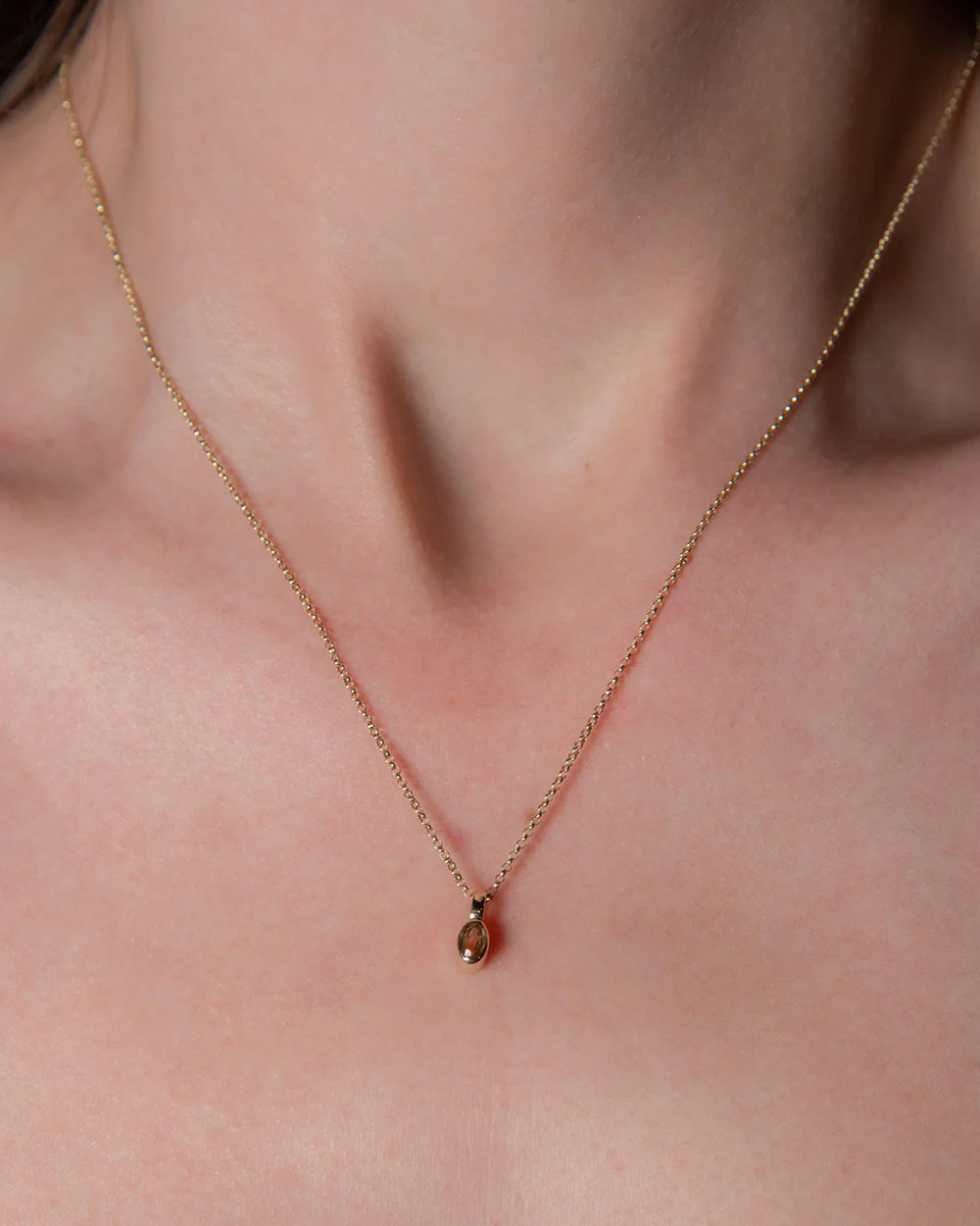 November Citrine Birthstone Oval Charm - Image 2