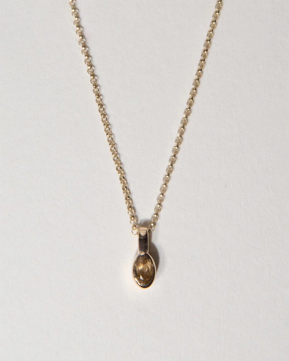 November Citrine Birthstone Oval Charm - Image 3