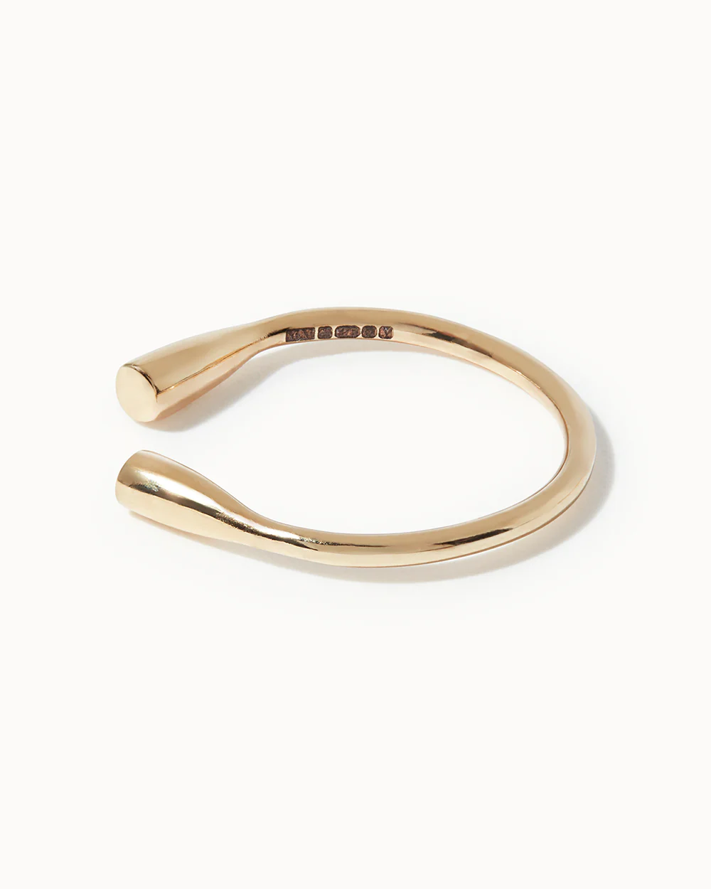 Solid Gold Open Ended Stacking Ring - Image 3