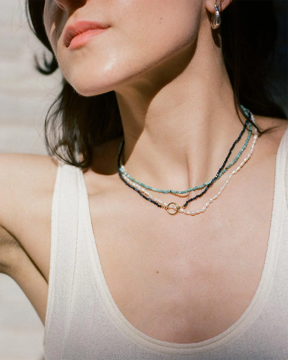 Hydra Sapphire Beaded Necklace - Image 5
