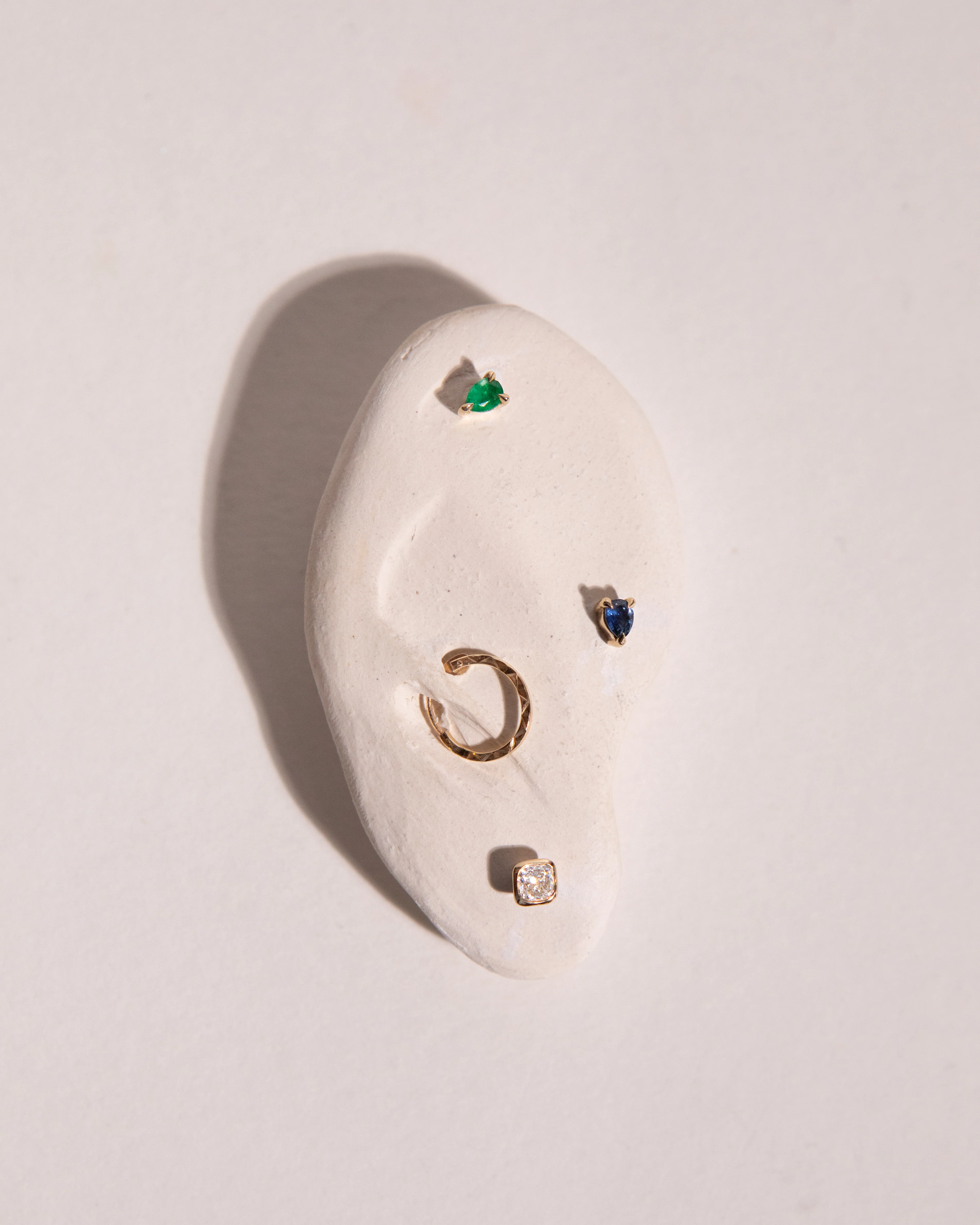 Toi Et Moi Sapphire Stud Earring - Image 6