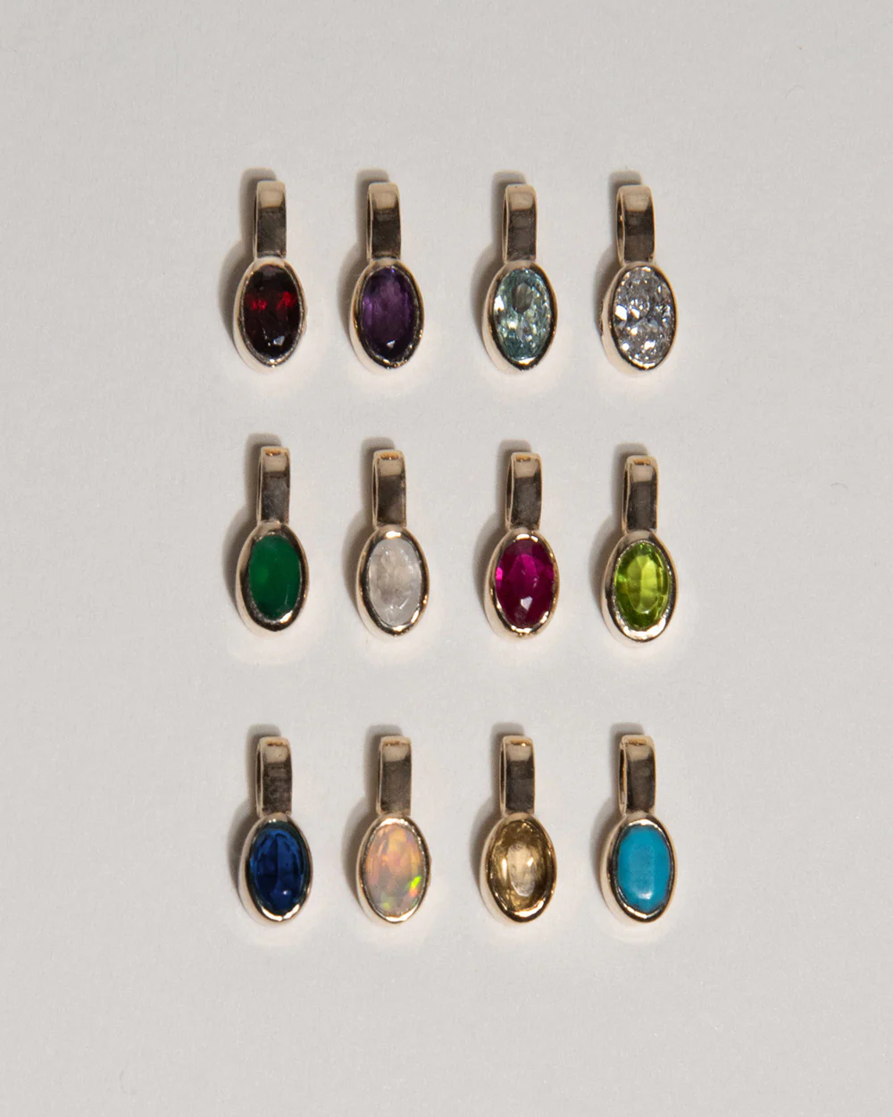 September Sapphire Birthstone Oval Charm - Image 4