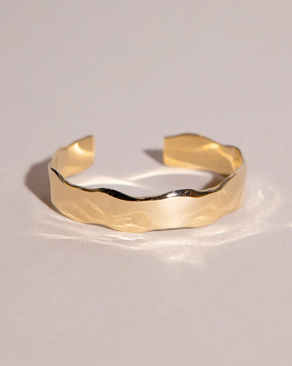Solid Gold Signature Organic Bangle - Image 4