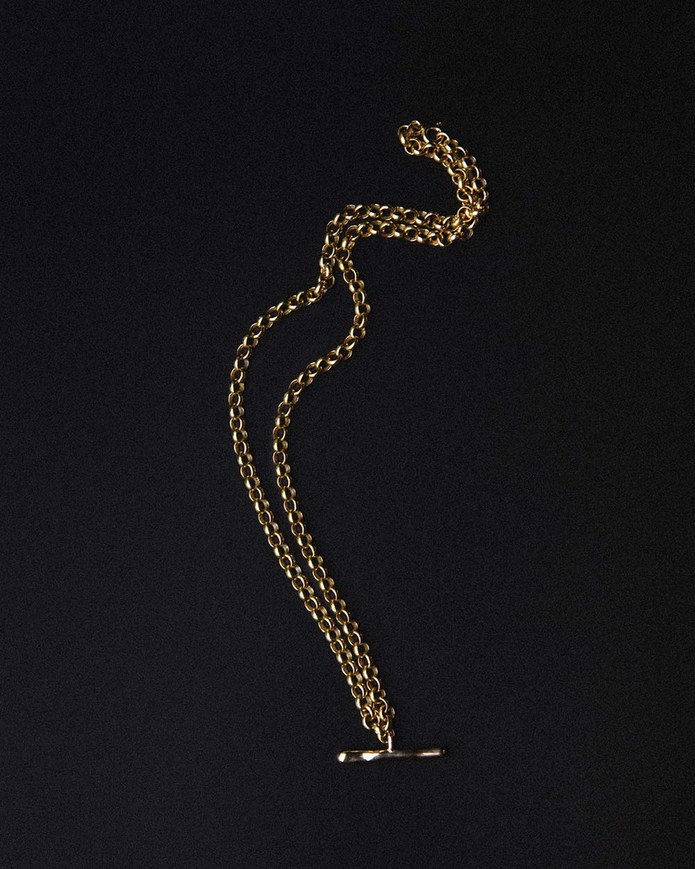 T-Bar Belcher Chain Necklace and Bracelet Set - Image 6