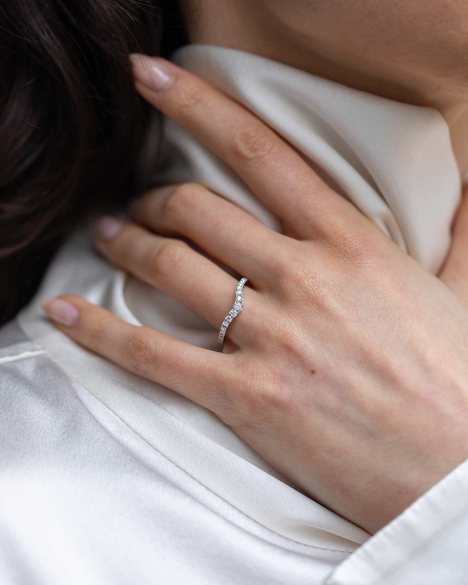 Pavé Diamond Nesting Ring - Image 2