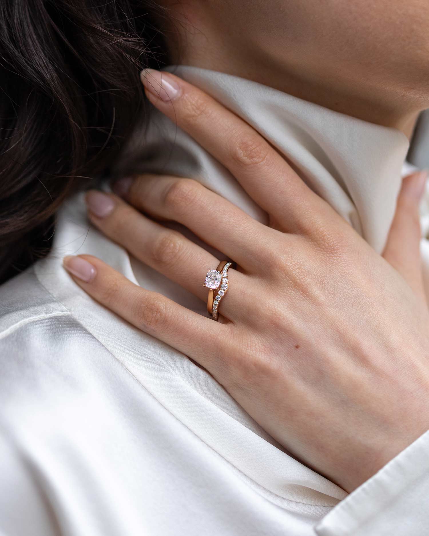 Pavé Diamond Nesting Ring - Image 5