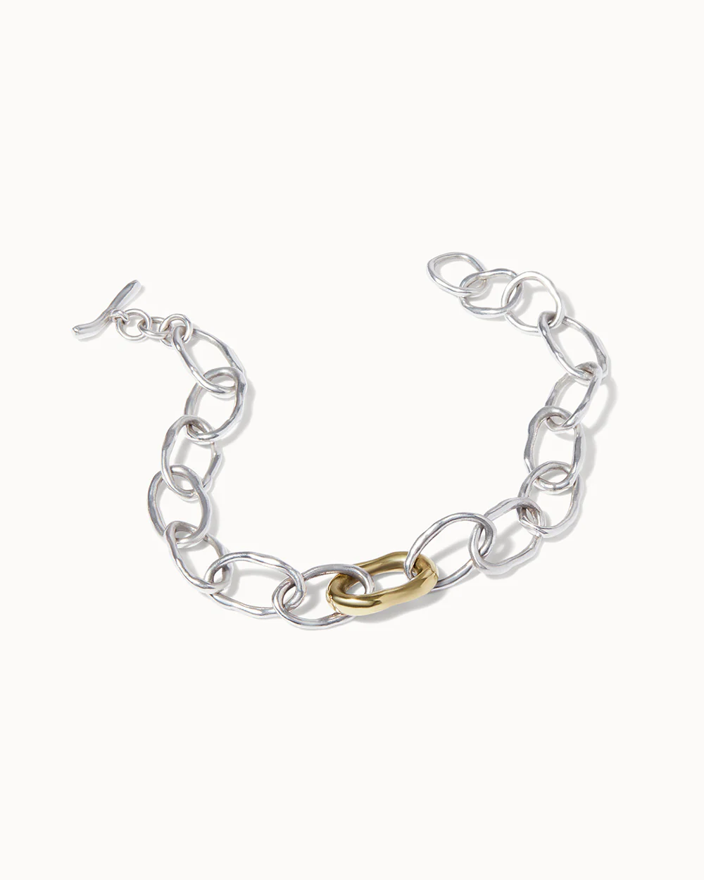 Molten Chain Necklace and Bracelet Set - Image 4