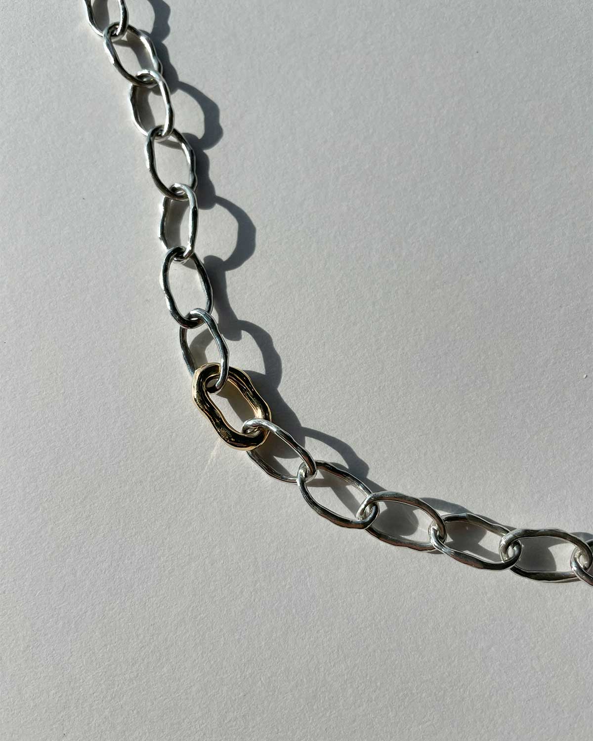 Molten Chain Necklace and Bracelet Set - Image 6